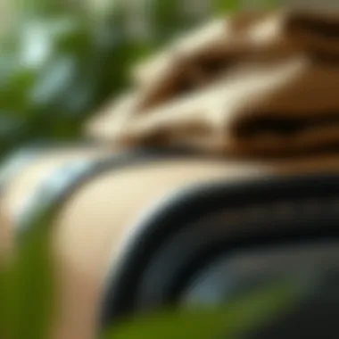 Close-up of sustainable materials used in hard luggage construction