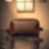 Elegant monogrammed toiletry bag displayed against a polished surface.