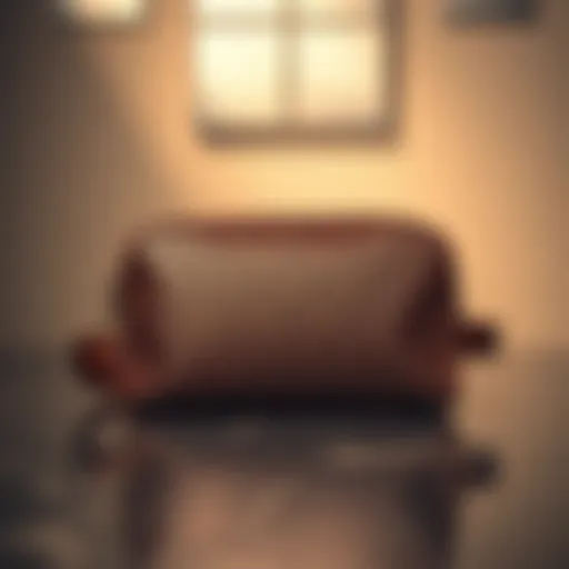 Elegant monogrammed toiletry bag displayed against a polished surface.