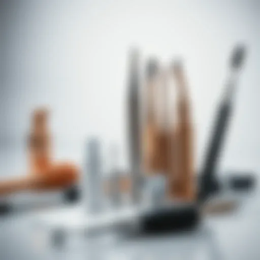 Elegant eyebrow shaping tools arranged aesthetically