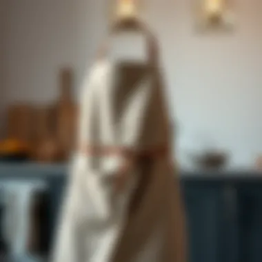 Modern Fabrics for Chic Aprons Contemporary apron showcasing modern fabric choices