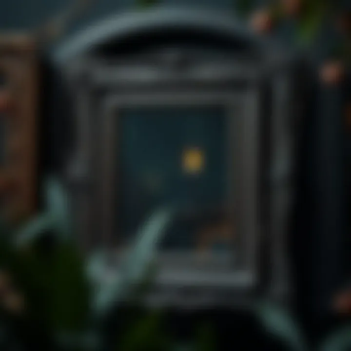 Vintage Gothic Frames Displaying Dark Aesthetic