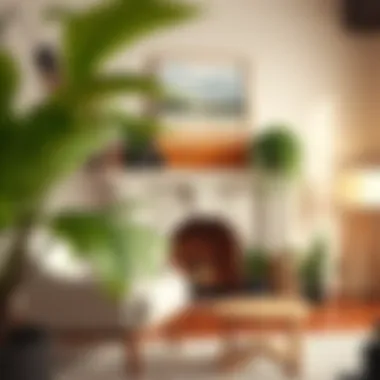 Integrating Fake Plants into Fireplace Decor Summary
