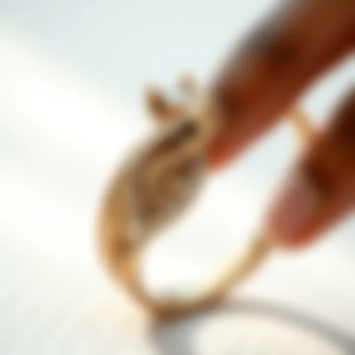 Close-up of the Just Breathe Ring showcasing intricate details and craftsmanship