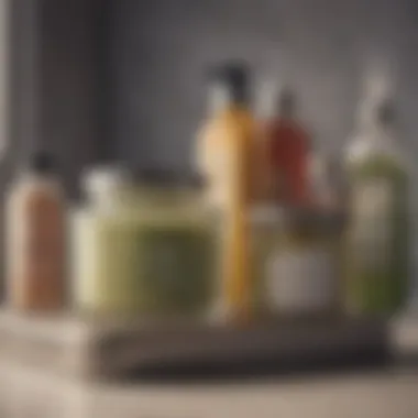 Elegant Dressing Presentation Elegant presentation of dressings in well-designed containers