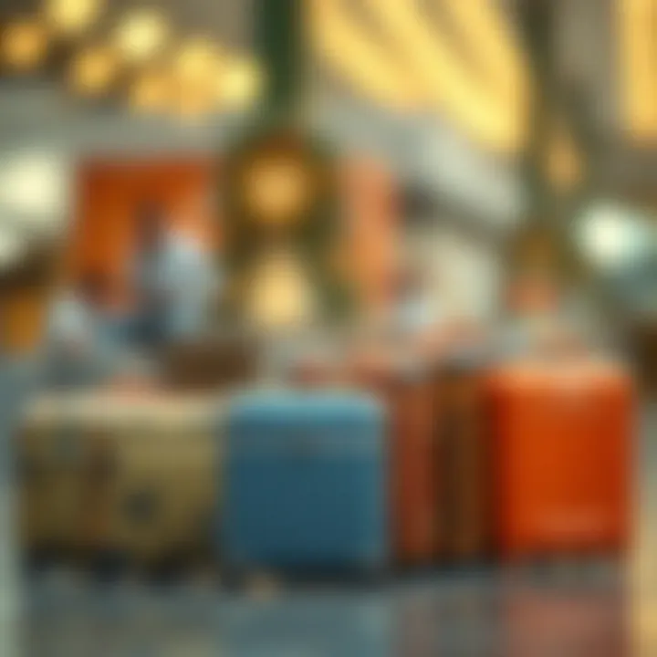 A timeline graphic illustrating the evolution of luggage materials over the decades.