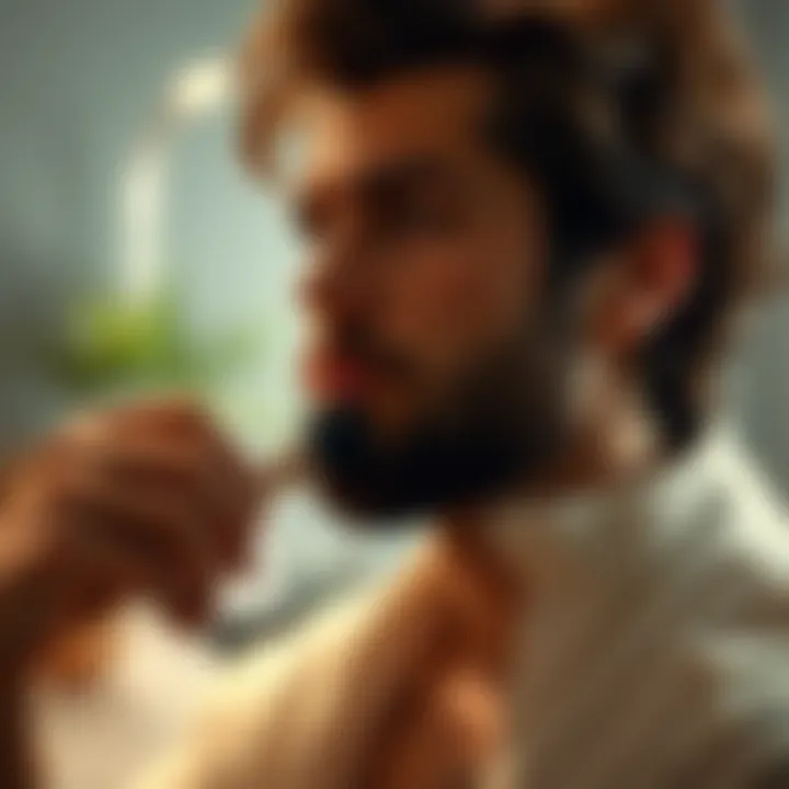 User Experience with the Metene Brush User enjoying the benefits of the Metene Brush in grooming