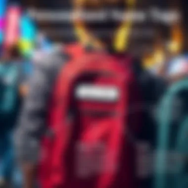 An infographic illustrating the practical benefits of personalized name tags for backpacks