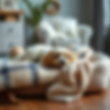 Cozy plush pet blanket draped over a dog bed