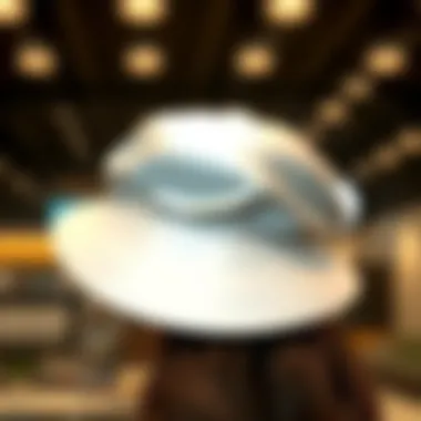 Satin diffuser cap in use, promoting healthy hair