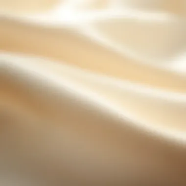 Close-up of satin material highlighting texture and sheen