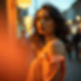 A dreamy fashion shoot with soft focus filter effects