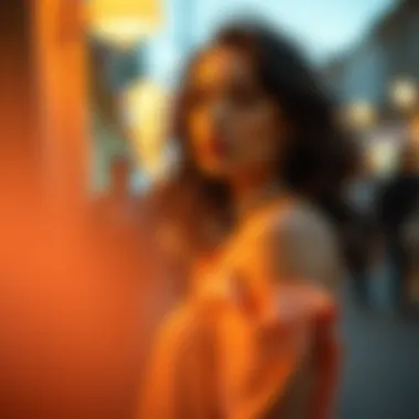 A dreamy fashion shoot with soft focus filter effects