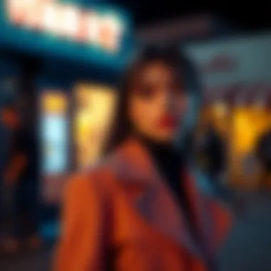 A modern fashion editorial with vivid colors and soft focus