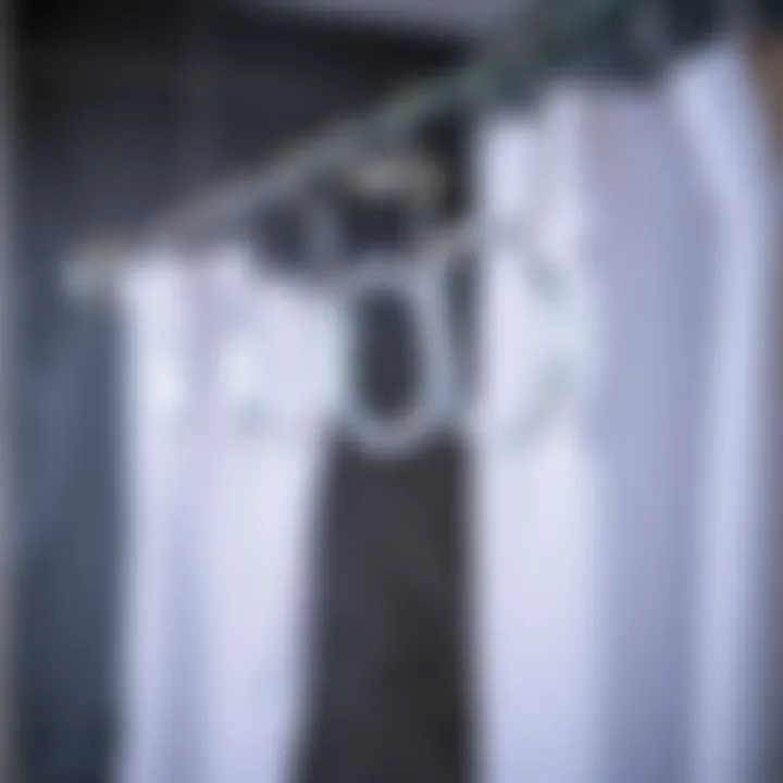 Modern acrylic shower curtain hooks with sleek design