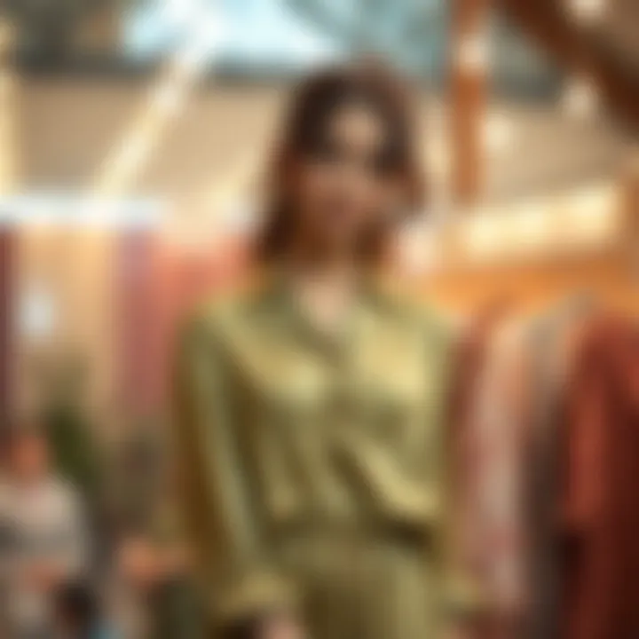Eco-friendly silk alternatives on display