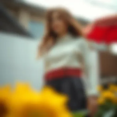 Cultural Representation of Red Rhinestone Belt Cultural representation of fashion featuring a red rhinestone belt