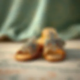 Elegant embellished slippers with rhinestones