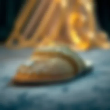 Luxurious materials used in fashion slippers