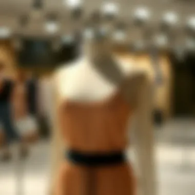 Enhancing Comfort and Fit with Clear Elastic String A stylish outfit displayed on a mannequin, highlighting the comfort and fit achieved with clear elastic string.