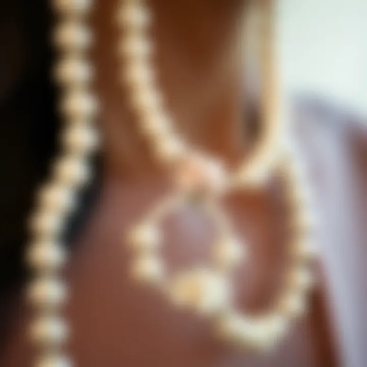 A stunning piece of pearl jewelry highlighting the elegance of well-executed knotting.