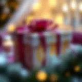 A beautifully wrapped gift box with a unique design