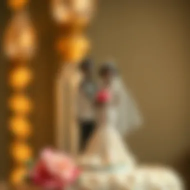 Cultural significance illustrated through a black bride and groom cake topper