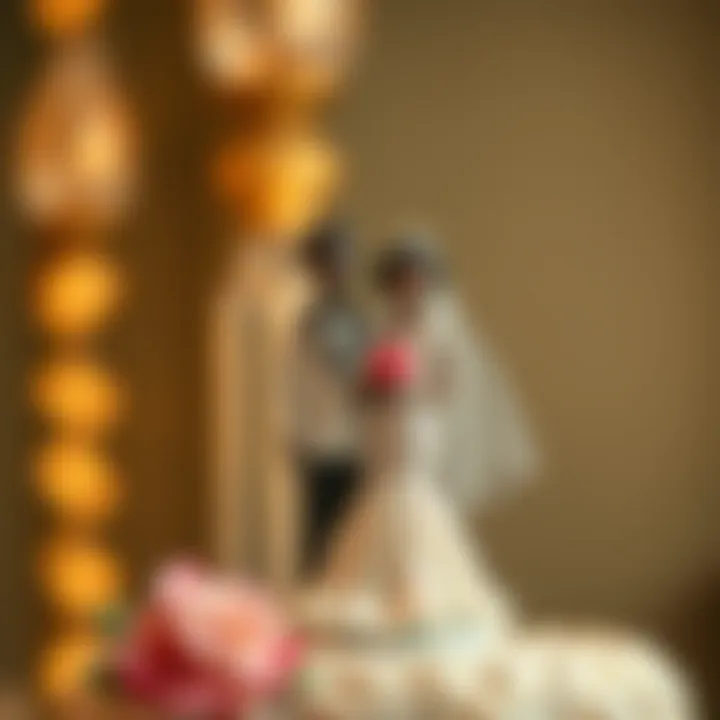 Cultural significance illustrated through a black bride and groom cake topper