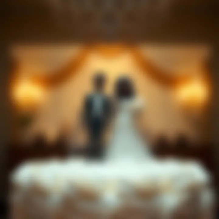 Unique design variations of black bride and groom cake toppers