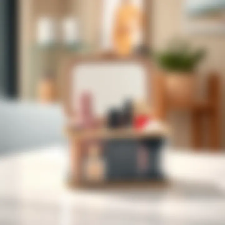 Compact multi-functional makeup organizer for travel