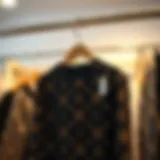 Stylish pocket hanger organizer showcasing intricate design patterns