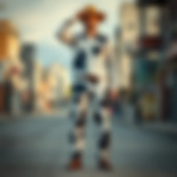 Cultural Significance of Cow Pants Cultural representation of cow pants in contemporary fashion