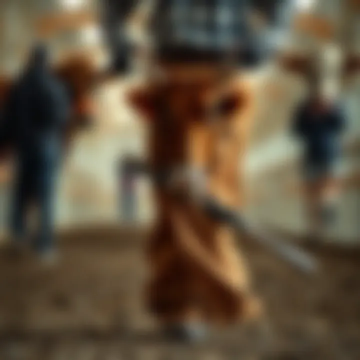 Sustainability in Cow Pants Production Visual representation of sustainability in cow pants production