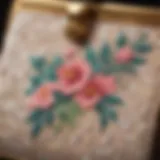 A vintage kiss lock wallet showcasing intricate embroidery