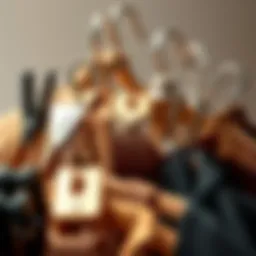 Artistic arrangement of various clothes clamps showcasing their diverse designs