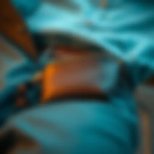 Stylish under clothes travel wallet showcasing its sleek design