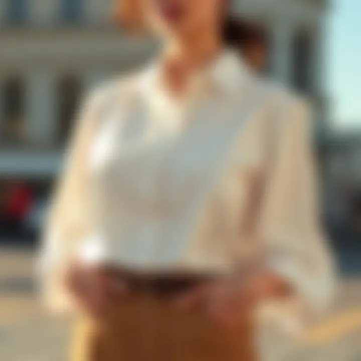 The Timeless Appeal of the White Buttoned Blouse Summary