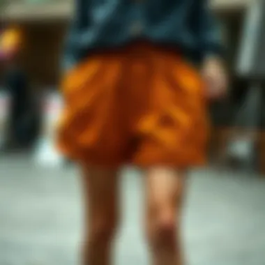 Eco-friendly materials used in crafting brown cow shorts