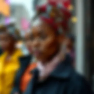 Stylish headwraps featured in contemporary fashion settings.
