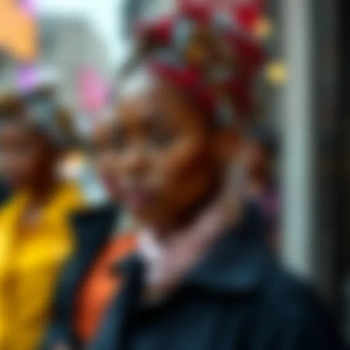 Stylish headwraps featured in contemporary fashion settings.
