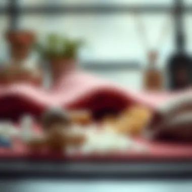 Materials used in flat iron mats illustrated