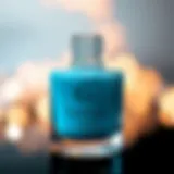 Close-up view of gel nail primer bottle with a sleek design