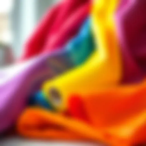 A Spectrum of Creativity: Heated Transfer Vinyl Colors Vibrant colors of heated transfer vinyl showcased in a creative arrangement