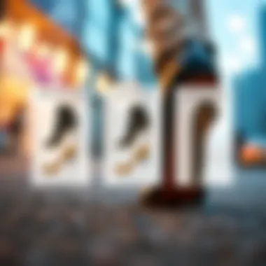 Graphic showcasing various customization options for shoe fit