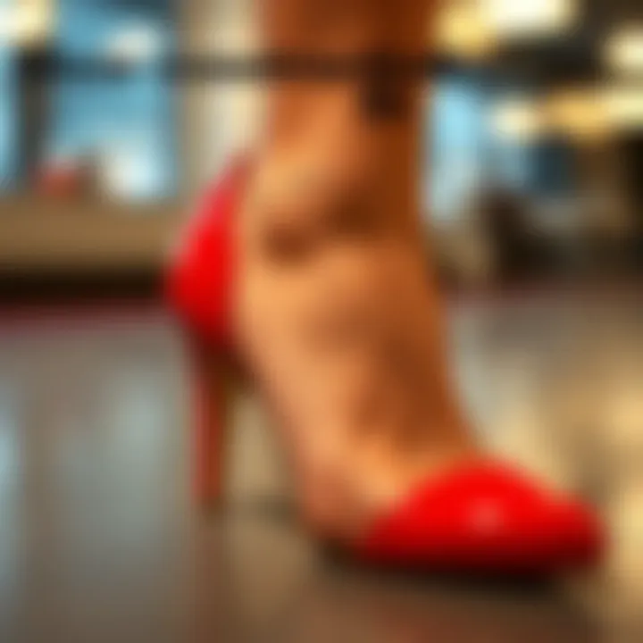 Diagram showing different types of shoe construction affecting heel fit