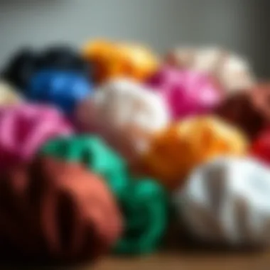 Variety of satin diffuser caps in different colors and styles