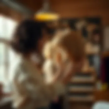 Effective Techniques for Wig Care A demonstration of proper wig care techniques using a stand, emphasizing maintenance tips